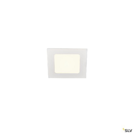 [DC1004697] SENSER 12, encastré de plafond intérieur, carré, blanc, LED, 6W, 4000K 1004697