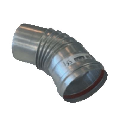 [AX-CAGHS45100] Coude tuyau 45° Ø100mm pour AGHS 