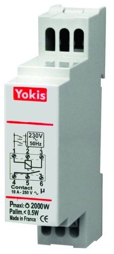 [YOKMTR2000M] Télérupteur modulaire 2000W Yokis MTR2000M